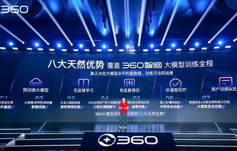 360集团举办360智脑大模型应用发布会，周鸿祎现场对话AI数字人